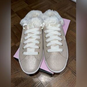 Womens Keds X Kate Spade New York Kickstart Mule Metallic Pink Size 11 M NIB